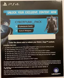 Walmart Exclusive Watchdogs Day One Cyberpunk DLC Add-On for Playstation 4 PS4 - Picture 1 of 3