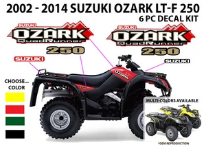 Suzuki Ozark LT-F 250 produttore di apparecchiature originali ATV adesivo decalcomania serbatoio emblema King Quad QuadRunner LTA - Foto 1 di 6