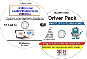 Automatic Driver DVD + FREE Laptop Testing Software Professional Engineer Tools - Picture 1 of 2