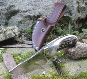 Cudeman Messer 288-C MINI DESOLLADOR Jagdmesser MoVa Stahl Hirschhorngriff