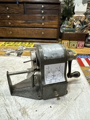 ¡Raro! Antiguo Clímax Nº 3 sacapuntas automáticos. Manivela. funcionando! bonito! Foto 1 de 4