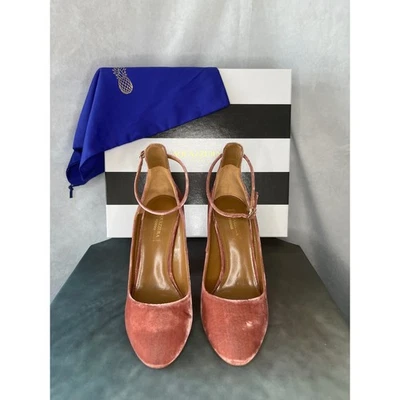 Bombas Aquazzura Alix 105 en terciopelo rosa antiguo - nuevas en caja talla 37,5 Foto 1 de 4