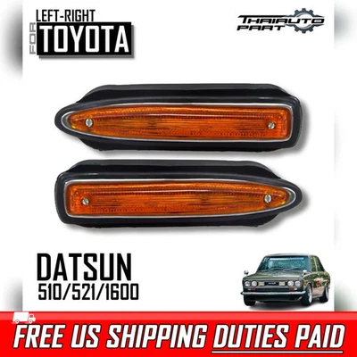 Подходит для 1968-73 Datsun 510 универсал 521 1600 Bluebird Sss пара габаритных огней - Изображение 1 из 4