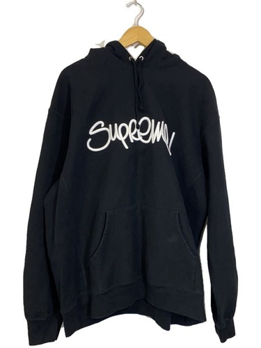Felpa Felpa con cappuccio Supreme 22SS Rialzata Handstyle XL Cotone BLK