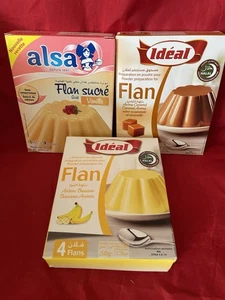 3 X Flan Sucre ( Vanilla, Banana, Caramel - Picture 1 of 7