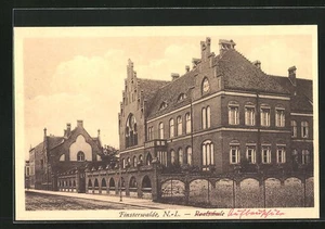 Finsterwalde / Niederlausitz, Realschule, Ansichtskarte - Picture 1 of 2