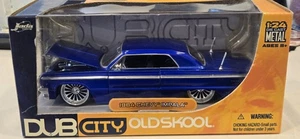 RARE 1/24 Jada Toys Dub City 1964 Chevy Impala Blue Diecast - Picture 1 of 8