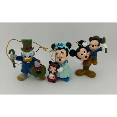Juego de adornos navideños vintage Avon Disney Scrooge McDuck Minnie Mickey Mouse Foto 1 de 4