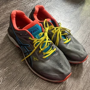 Asics GT 2000 7 Herren Laufschuhe Grau Blau Orange Gelb Größe 11,5 - Bild 1 von 8