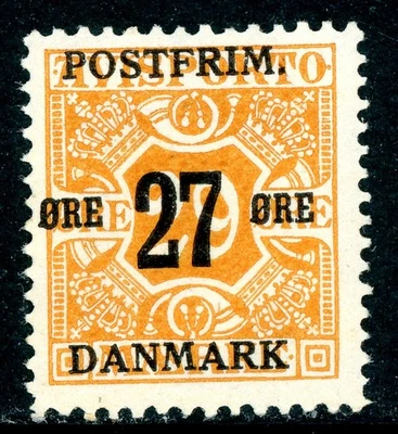 Dinamarca 1918 Definitivo 17/29 Mineral Naranja Amarillo Scott #151 MNH N215 Foto 1 de 4