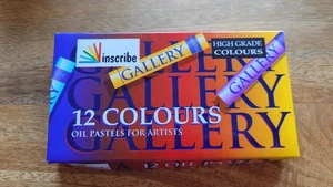 Inscribe Artist Oil Pastels Box Set of 12 Assorted Colours - Picture 1 of 7