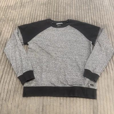 Suéter Cuello Redondo RVCA Para Hombres Gris Negro Pullover Aire Libre Informal Trabajo Atletismo Foto 1 de 4