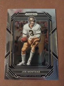 2023 JOE MONTANA PANINI PRIZM DRAFT NFL TARJETA #54 SF 49ERS KC CHIEFS NOTRE DAME - Imagen 1 de 2
