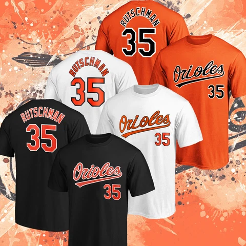 SALE!!! Adley Rutschman #35 Baltimore Orioles Name & Number T-Shirt S_5XL Cover