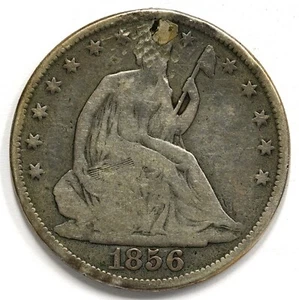 1856 O Seated Liberty Half Dollar - Picture 1 of 2