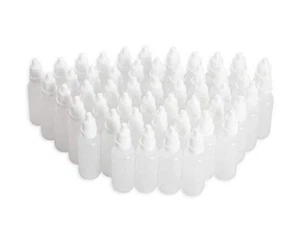 50PCS 10Ml Empty Plastic Squeezable Dropper Bottle Container with Screw Cap for - Picture 1 of 8