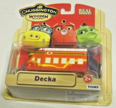 Chugginton Decka Wooden Railway Train - Real Wood! New! FREE SHIPPING! Cover