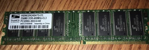 PROMOS V826632K24SATG-D3  256MB DDR-400MHZ-CL3  PC3200U-3033-0-A0 - Picture 1 of 1