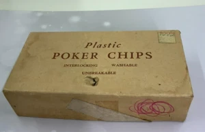 Vintage Poker Chips Set - Picture 1 of 6