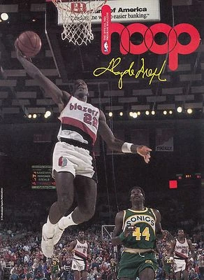 1991 NBA Hoop Los Angeles Lakers Vs Portland Trail Blazers Official Program Rare - Image 1 of 4