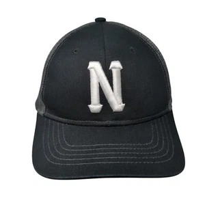 Letter N Snapback Mesh Back Trucker Hat Youth One Size Embroidered - Picture 1 of 9