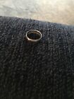 10k White Gold Band Ring With Design 0.7 Grams Sz 7
