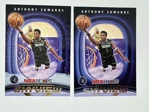 Anthony Edwards 2023-24 Hoops Skyview Winter #9 + Base #9 - Picture 1 of 2