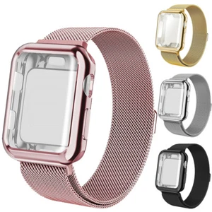 Pasek magnetyczny + etui ochronne na ekran do iWatch Series 10 9 8 7 6 5 Ultra - Zdjęcie 1 z 17