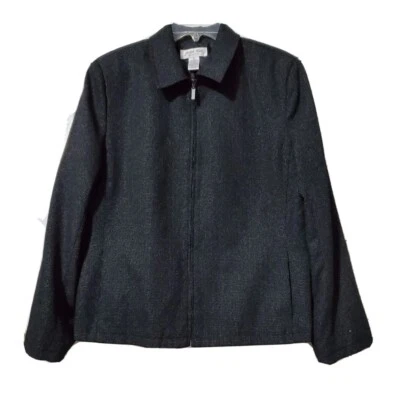 21-005  Women's JUDITH HART Jacket Zip Up Black  SIZE 16 - Image 1 of 4