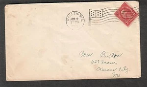 1929 cover Mellen WI flag cancel to Kansas City MO - Picture 1 of 1