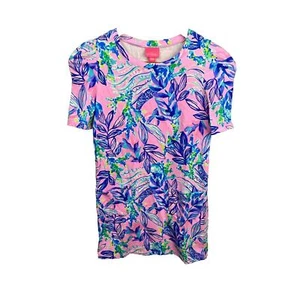 Lilly Pulitzer Mini Harriet Girls Dress Straight Fit Sash Lilac Size L (8-10) - Picture 1 of 7