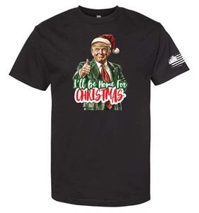 I'll Be Home For Christmas Trump Santa Claus White House T-Shirt S-3xl - Picture 1 of 1