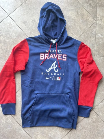 ATLANTA BRAVES NIKE AUTHENTIC COLLECTION 2022 DUGOUT PULLOVER HOODIE SIZE SMALL Cover