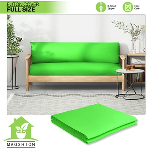 SeaGreen Full Size Slipcover Washable Sofa Protector Armless Stretch Futon Cover - Picture 1 of 10
