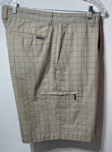 Greg Norman For Tasso Ella Five Eisen karierte Herren Golfshorts Gr. 36 hellbraun - Bild 1 von 10