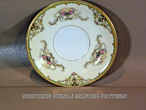 EXCEPTIIONAL ANTIQUE5 5/8" SAUCER of MILFORD pattern #89486 by NORITAKE china, - Picture 1 of 7