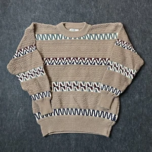 Vintage Sears Roebuck Textured Geometric Crewneck Sweater Size XL - Picture 1 of 6