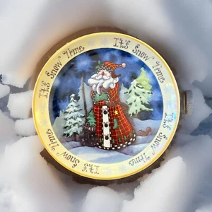 Vintage Christmas It’s Snow Time - Decorative Plate - Picture 1 of 5