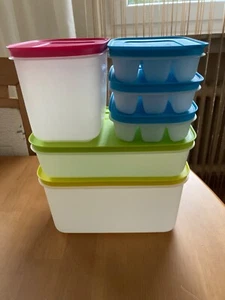 Tupperware Neue Set(6) 3xEiswürfler +1,1l +1,0l +2,5l Set zum Einfrieren - Bild 1 von 7