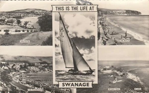 SWANAGE THIS IS THE LIFE, Dorset - Vintage POSTCARD - Picture 1 of 2