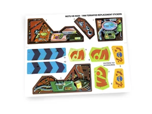 Custom Mattel MOTU He-man Masters of the Universe Terrapod Terrorclaw stickers - Bild 1 von 4