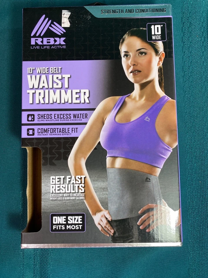 RBX 10 Inch Wide Belt Waist Trimmer Strength & Conditioning One Size Fits Most