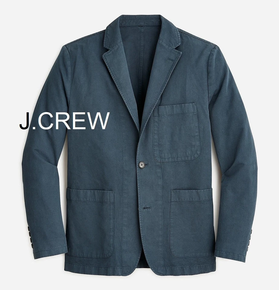 J.Crew Garment-dyed cotton-linen chino suit jacket Khaki Size 34 AX270