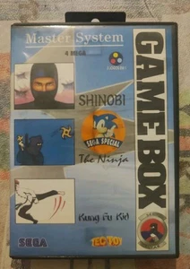 Rare Sega Tec Toy Game Box Serie Lutas CIB 3 Games Shinobi The Ninja Kung Fu Kid - Picture 1 of 17