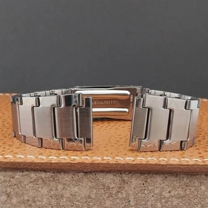 Vintage 19mm Edelstahl 70er Jahre Old-Stock Flared Classic unbenutzt Uhrenarmband - Bild 1 von 8