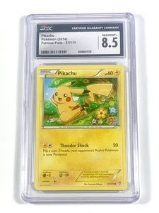 Pikachu 27/111 Pokemon Furious Fists CGC 8.5 - Picture 1 of 2
