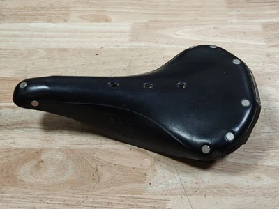 Sillín de cuero estándar Brooks B17 - rieles negros/de acero Foto 1 de 4