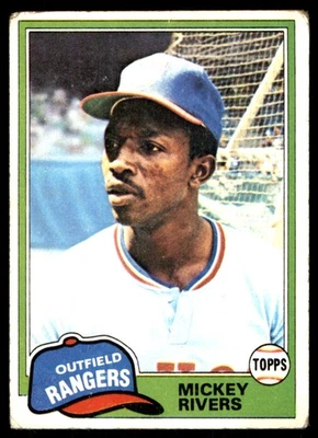 Mickey Rivers 1981 Topps #145 Texas Rangers MLB LEER ENVÍO GRATUITO AutographDen Foto 1 de 2