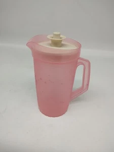 Vintage Tupperware Spielzeug rosa Krug mit Deckel klein Mini Miniatur - Bild 1 von 4