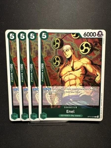 4x OP10-025 Enel R Playset - One Piece TCG - Royal Blood English - Picture 1 of 1